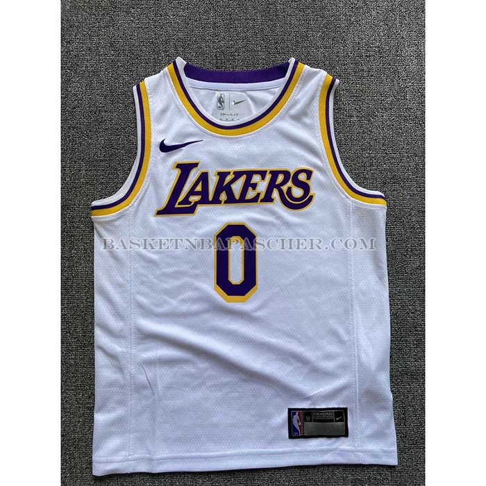 Maillot Enfant Los Angeles Lakers Russell Westbrook NO 0 Association 2022-23 Blanc